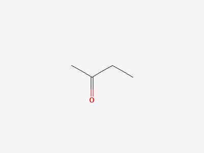 Molecular structure of Butanone (MEK)
